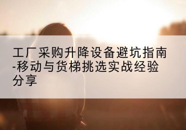 新郑移动式升降机怎么选-工厂采购升降设备避坑指南-移动与货梯挑选实战经验分享